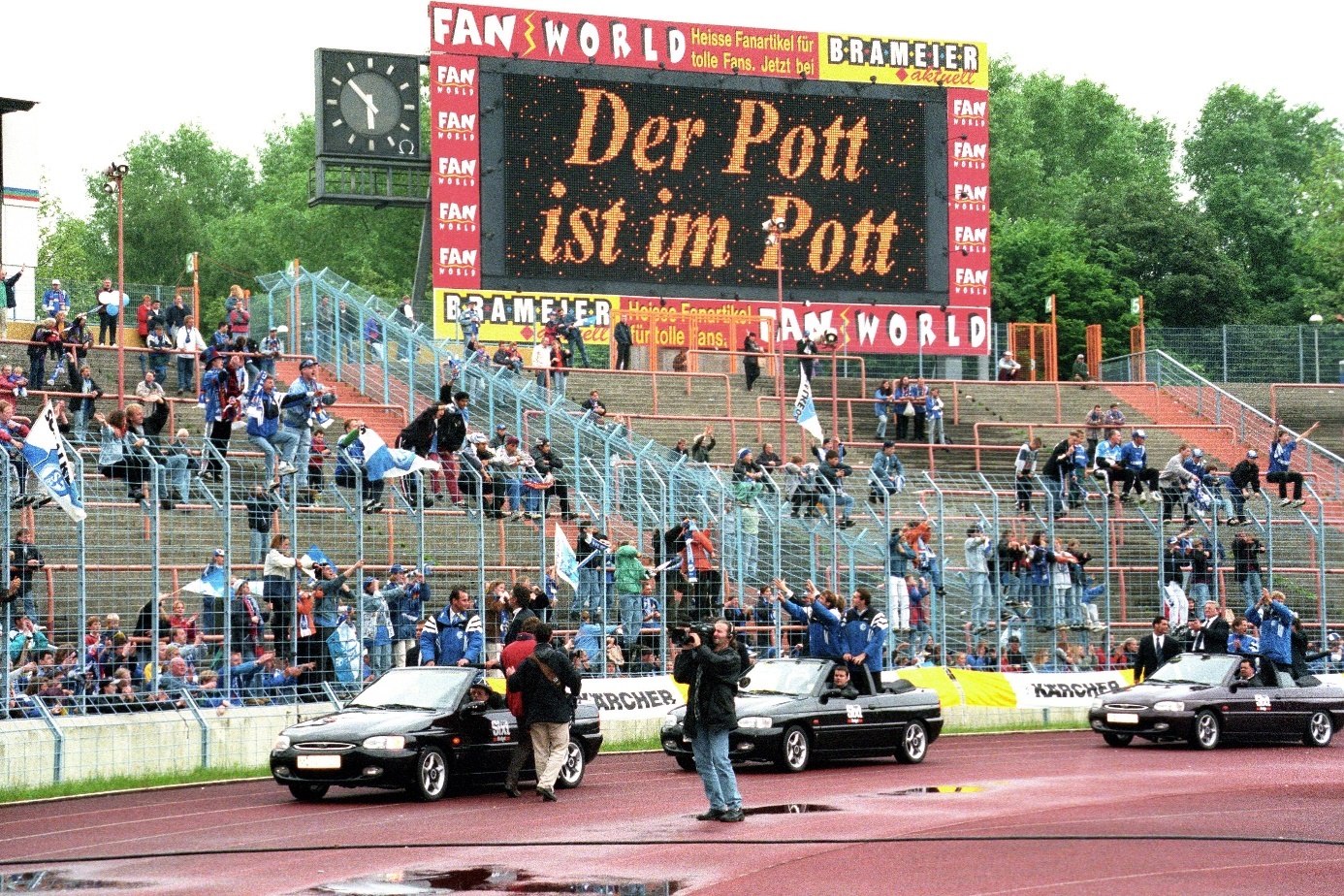 Fanblock von Union Berlin im Jahr 1976. Foto: Imago Images/Werner Schulze